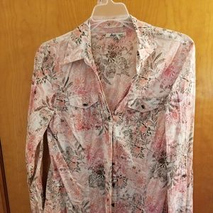 Floral button down